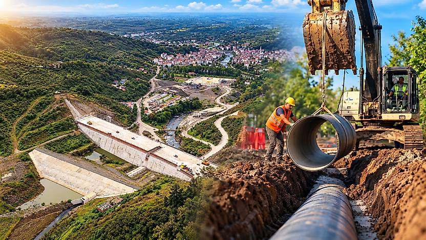 Salıpazarı ve Terme'de su altyapısı için büyük çalışma