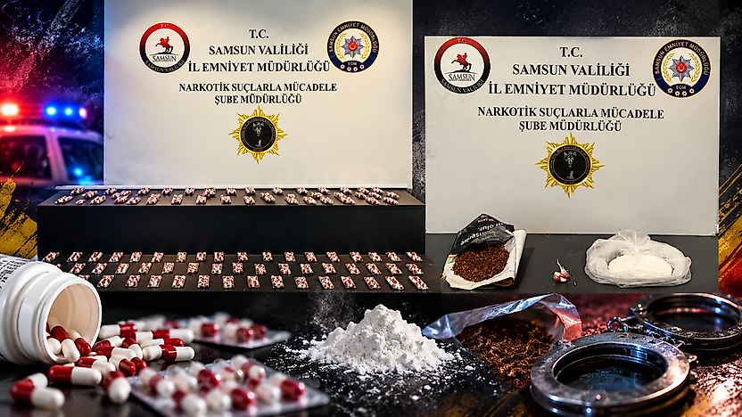 Samsun'da Uyuşturucu Operasyonu: 4 Firari Hükümlü Yakalandı