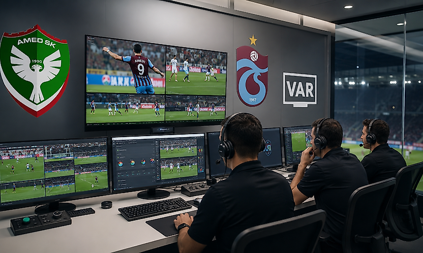 Amed SF-Trabzonspor maçının VAR ve AVAR hakemleri açıklandı