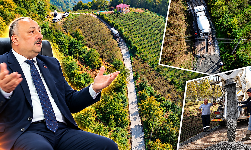 Salıpazarı'nda Hizmet Engel Tanımıyor: Yollar Betonlanıyor