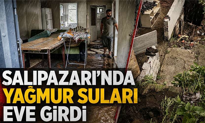 Salıpazarı'nda Yağmur Suları Eve Girdi