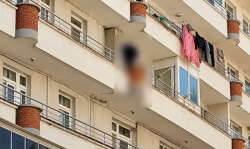 Samsun'da 4. Kattan Düşen Kadının Durumu Ağır