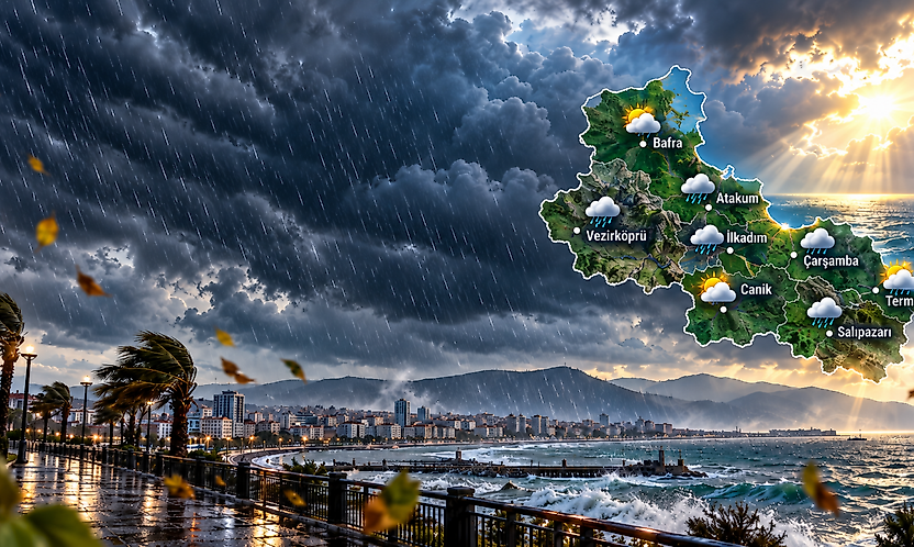Samsun'da Yeni Hafta Nasıl Başlıyor? İlçe İlçe Hava Durumu